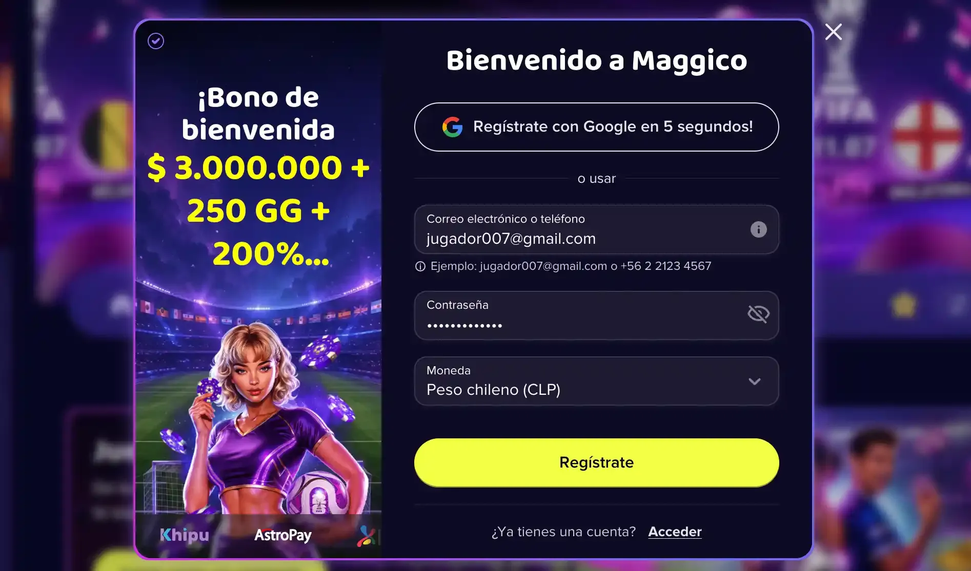 Maggico Casino Registro